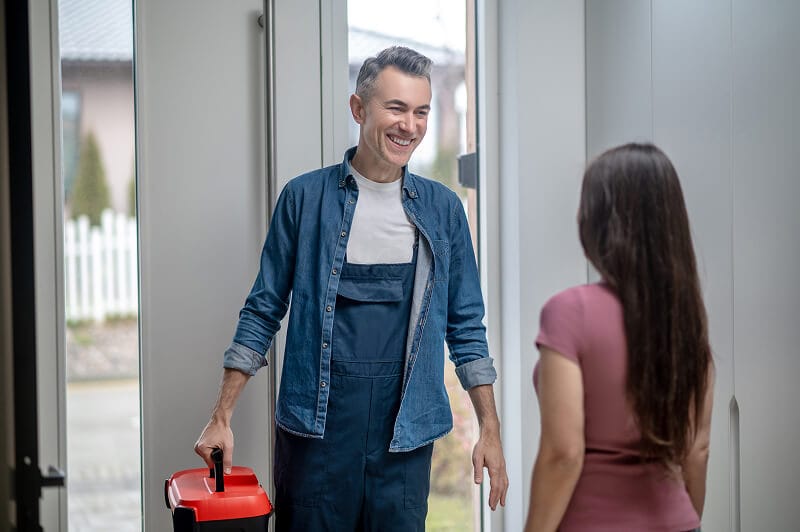A Melbourne NDIS-approved builder visiting a client